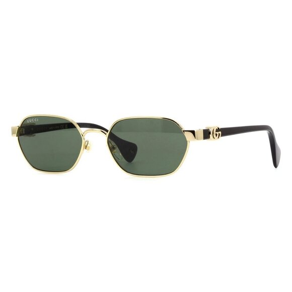 New GUCCI Gold Square GG1593S 001 Sunglasses Women - Picture 1 of 3